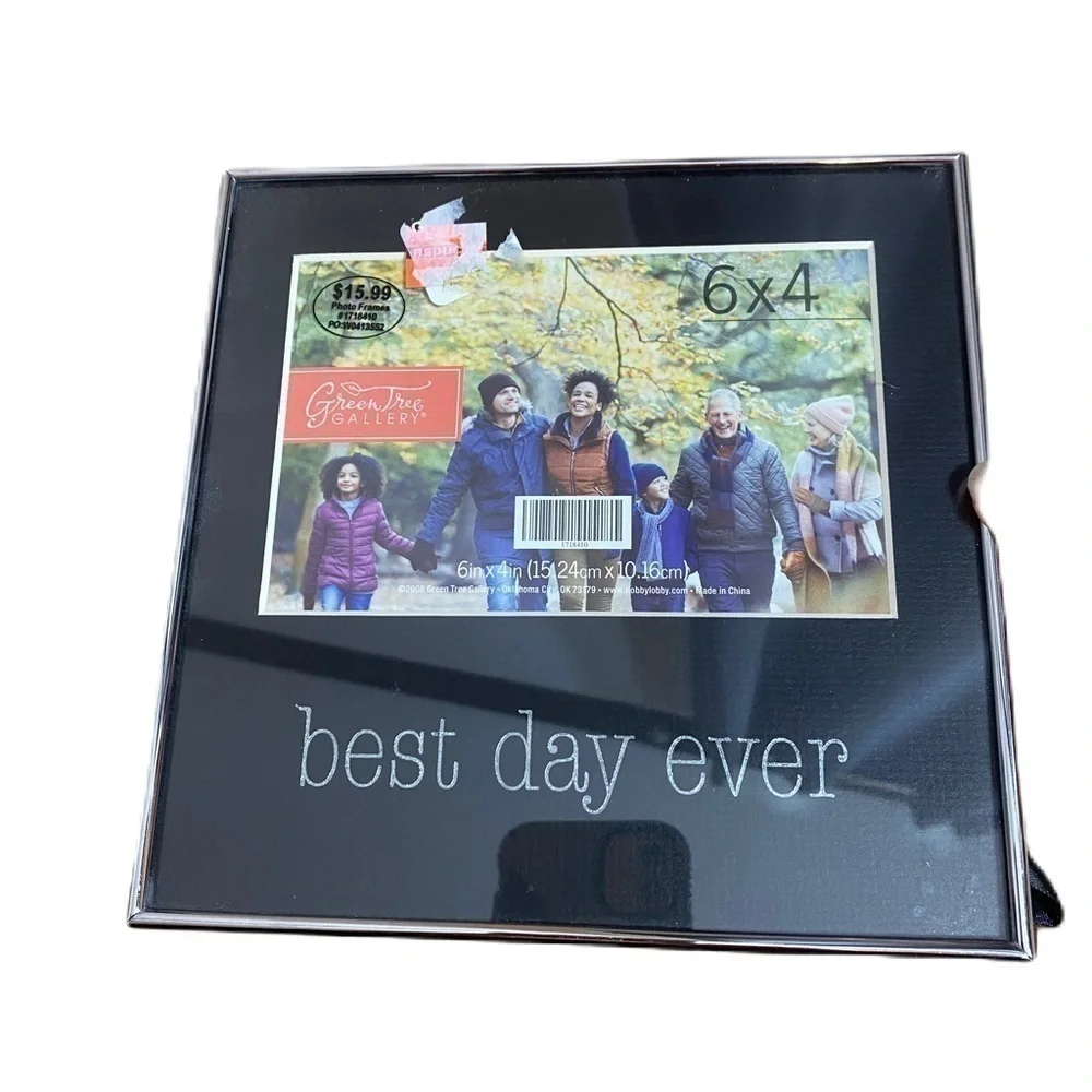 Best Day Ever Picture Frame NEW Silver Metal 4x6